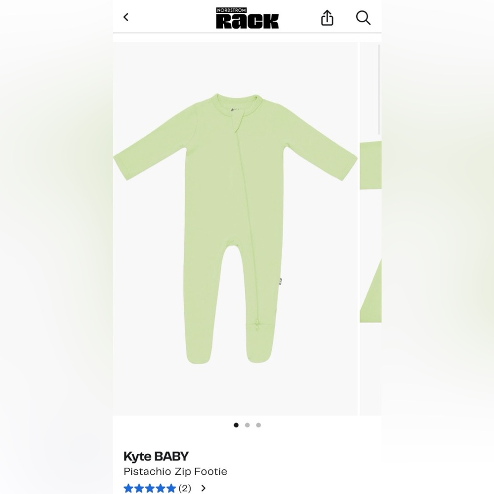 Kyte BABY Double Zipper Bamboo Footie